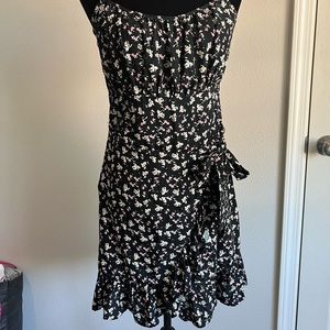 Black and Pink Flower Dress